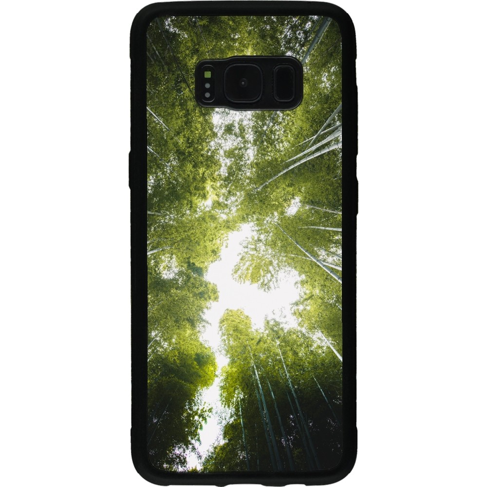 Coque Samsung Galaxy S8 - Silicone rigide noir Spring 23 forest blue sky