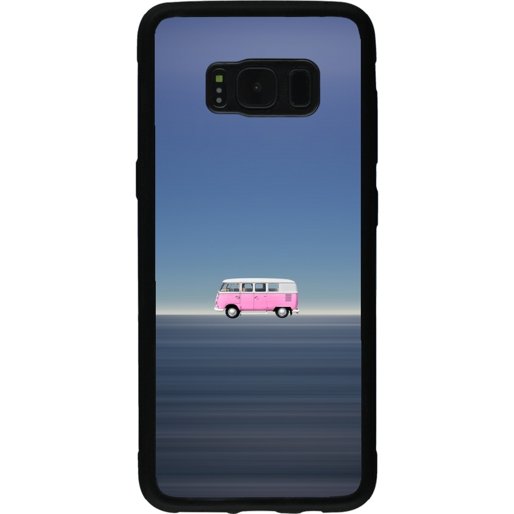 Samsung Galaxy S8 Case Hülle - Silikon schwarz Spring 23 pink bus