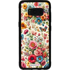 Samsung Galaxy S8 Case Hülle - Silikon schwarz Spring 25 fruehling bluetend