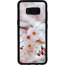 Coque Samsung Galaxy S8 - Silicone rigide noir Cherry tree 2026