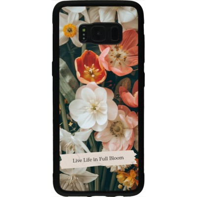 Coque Samsung Galaxy S8 - Silicone rigide noir Full Bloom Spring 2026