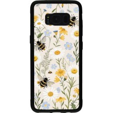 Coque Samsung Galaxy S8 - Silicone rigide noir Pattern bees 2026