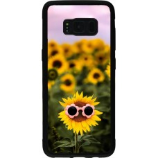 Coque Samsung Galaxy S8 - Silicone rigide noir Sunflower with glasses 2026