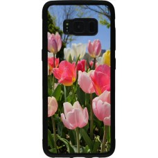Coque Samsung Galaxy S8 - Silicone rigide noir Tulips 2026