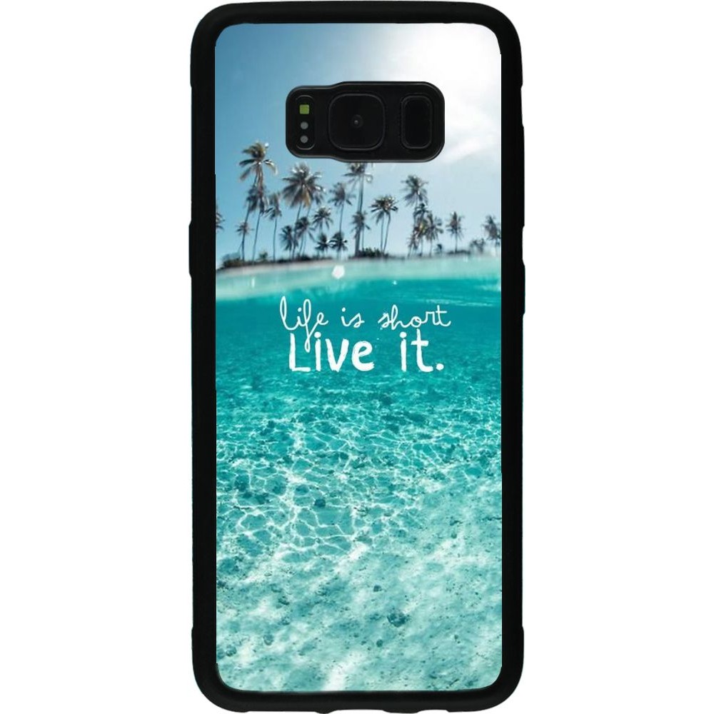 Coque Samsung Galaxy S8 - Silicone rigide noir Summer 18 24