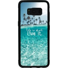 Coque Samsung Galaxy S8 - Silicone rigide noir Summer 18 24