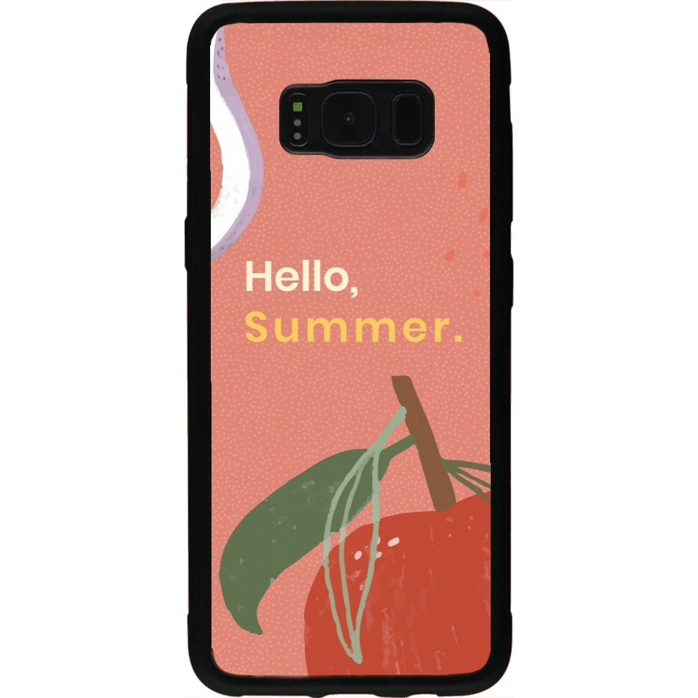 Coque Samsung Galaxy S8 - Silicone rigide noir Summer 2025 Hello summer