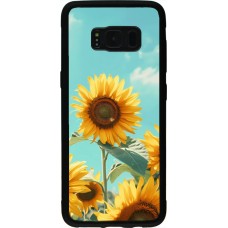 Samsung Galaxy S8 Case Hülle - Silikon schwarz Sunflowers Summer 2026