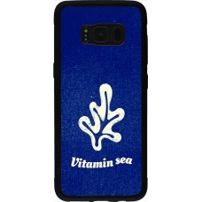 Coque Samsung Galaxy S8 - Silicone rigide noir Vitamin sea Summer 2026