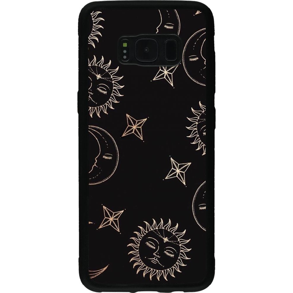 Coque Samsung Galaxy S8 - Silicone rigide noir Suns and Moons