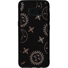 Coque Samsung Galaxy S8 - Silicone rigide noir Suns and Moons