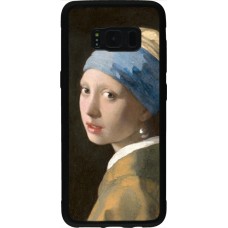 Coque Samsung Galaxy S8 - Silicone rigide noir Tableau art - La Jeune fille à la perle - Johannes Vermeer