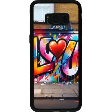 Coque Samsung Galaxy S8 - Silicone rigide noir Valentine 2025 Love U Tag