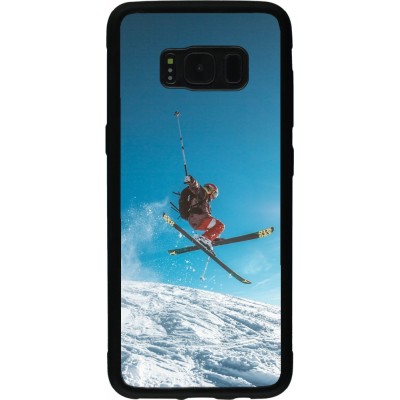 Coque Samsung Galaxy S8 - Silicone rigide noir Winter 22 Ski Jump