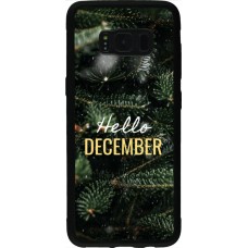 Coque Samsung Galaxy S8 - Silicone rigide noir Winter 25 Winter hello december