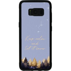 Coque Samsung Galaxy S8 - Silicone rigide noir Winter 25 Winter illustration of trees