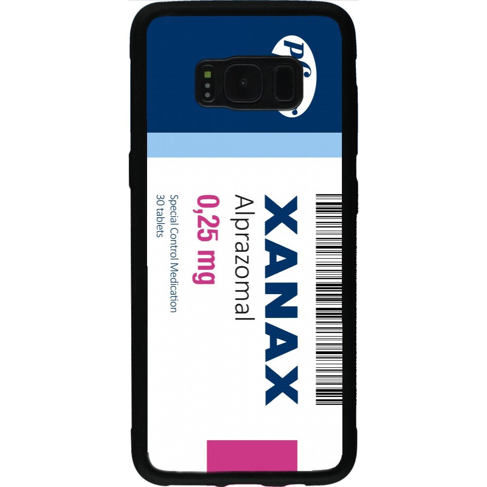 Coque Samsung Galaxy S8 - Silicone rigide noir Xanax Alprazolam 2025