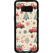 Coque Samsung Galaxy S8 - Silicone rigide noir Noël 2024 Camion Sapin