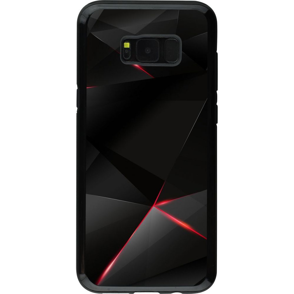 Hülle Samsung Galaxy S8+ - Hybrid Armor schwarz Black Red Lines