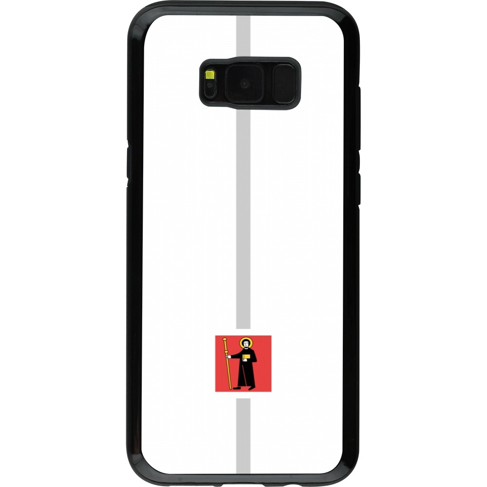 Samsung Galaxy S8+ Case Hülle - Hybrid Armor schwarz Kanton GL weiss