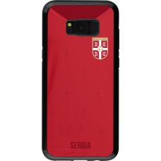 Samsung Galaxy S8+ Case Hülle - Hybrid Armor schwarz Serbien 2022 personalisierbares Fussballtrikot