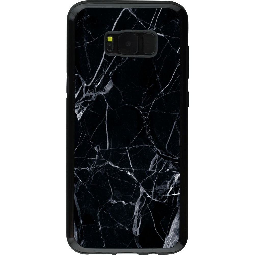 Hülle Samsung Galaxy S8+ - Hybrid Armor schwarz Marble Black 01