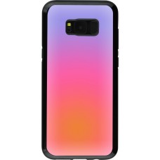 Samsung Galaxy S8+ Case Hülle - Hybrid Armor schwarz Orange Pink Blue Gradient