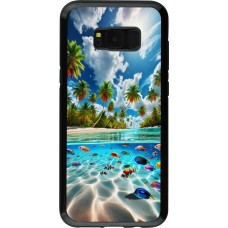 Samsung Galaxy S8+ Case Hülle - Hybrid Armor schwarz Strandparadies