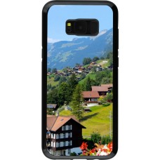 Samsung Galaxy S8+ Case Hülle - Hybrid Armor schwarz  Nationalfeiertag Schweiz Landschaft