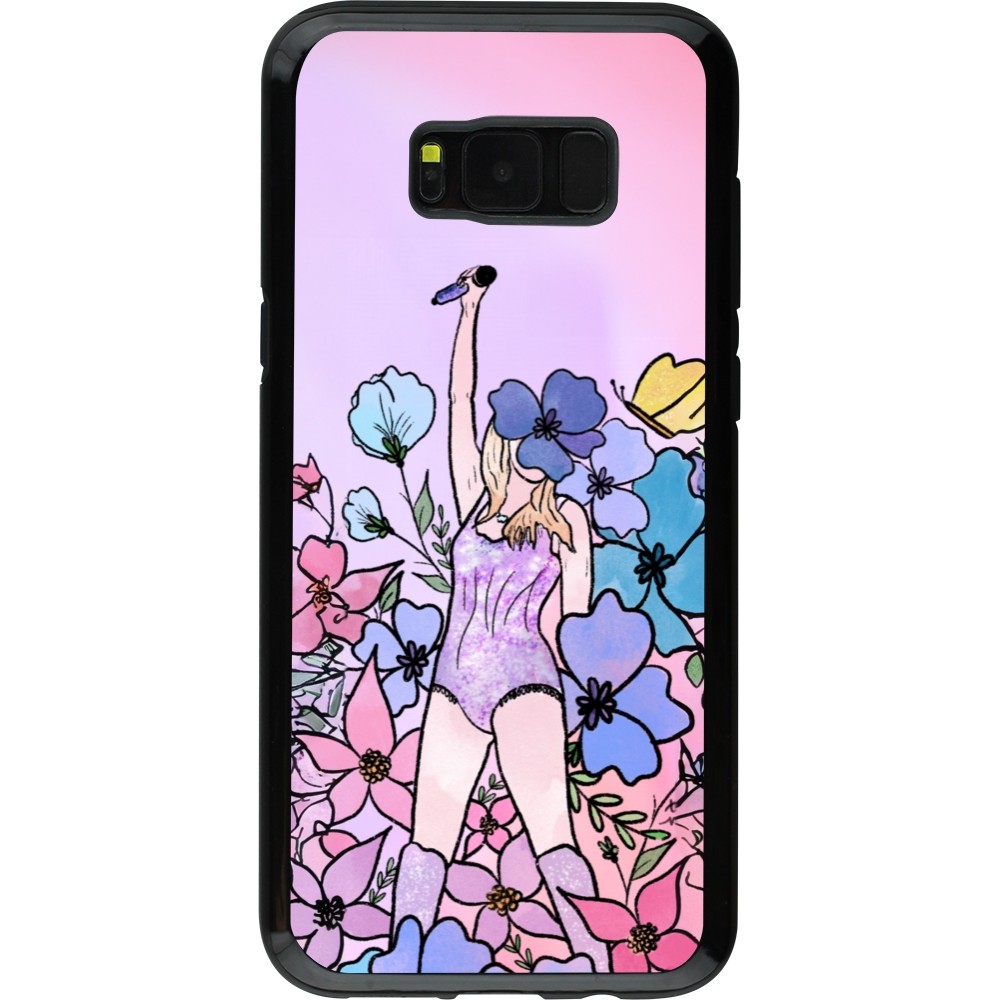 Samsung Galaxy S8+ Case Hülle - Hybrid Armor schwarz Taylor Swift Sketch - Pink