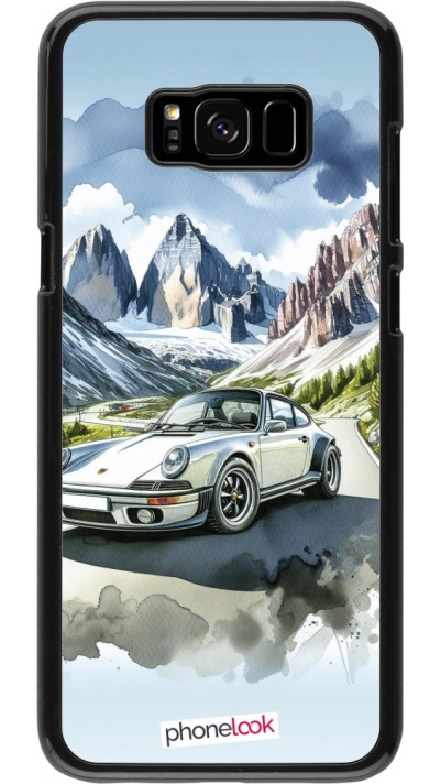 Samsung Galaxy S8+ Case Hülle - Porsche 911 Berg Aquarell
