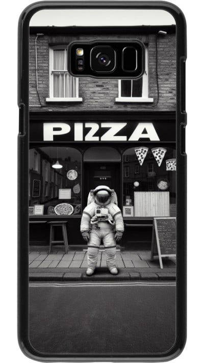 Coque Samsung Galaxy S8+ - Astronaute devant une Pizzeria