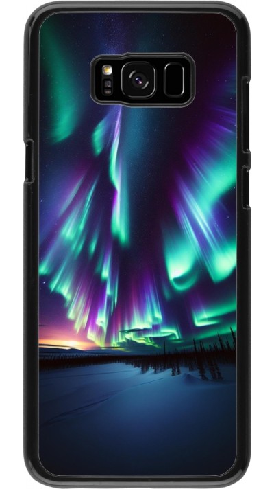 Coque Samsung Galaxy S8+ - Aurore Boréale Étincelante