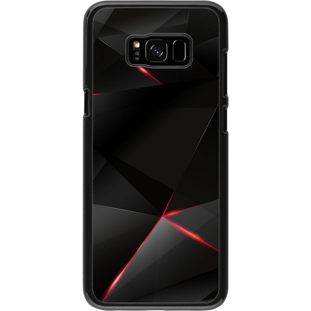 Hülle Samsung Galaxy S8+ - Black Red Lines