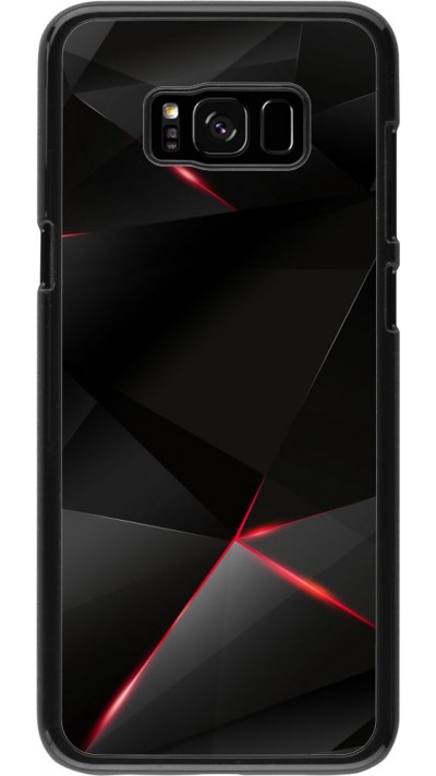 Coque Samsung Galaxy S8+ - Black Red Lines