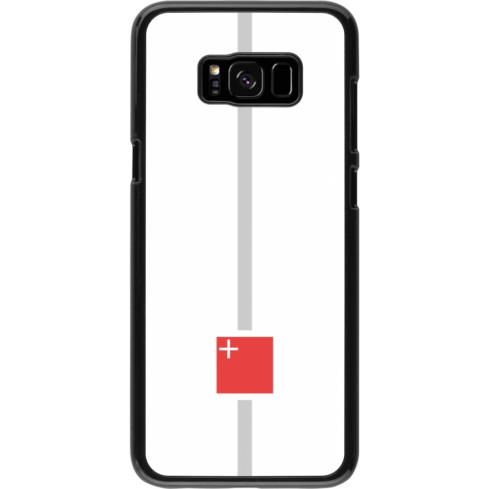 Samsung Galaxy S8+ Case Hülle - Kanton SZ weiss