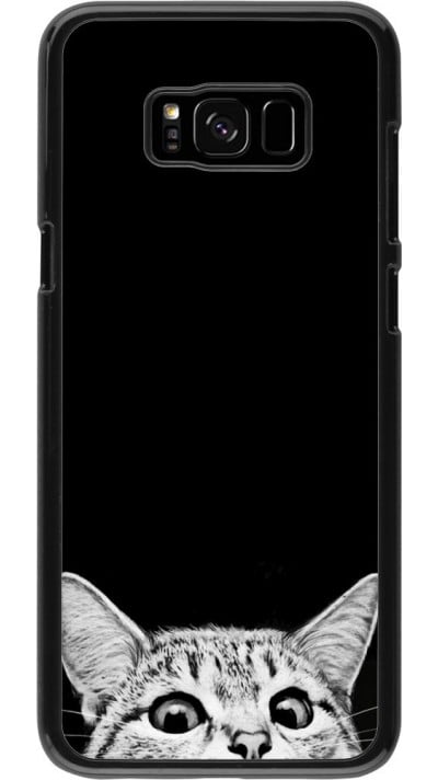 Coque Samsung Galaxy S8+ - Cat Looking Up Black