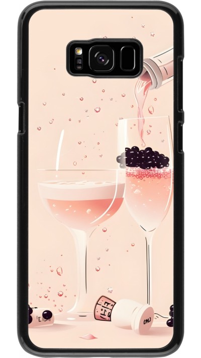 Samsung Galaxy S8+ Case Hülle - Champagne Pouring Pink