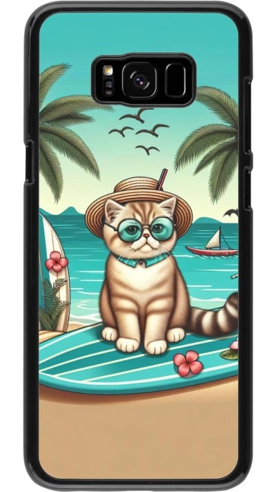 Samsung Galaxy S8+ Case Hülle - Chat Surf Stil
