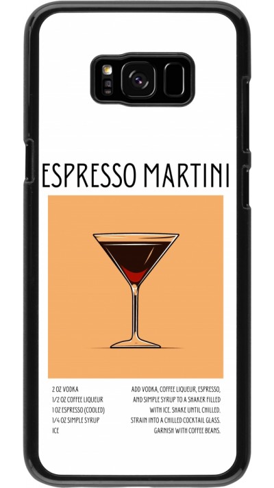 Samsung Galaxy S8+ Case Hülle - Cocktail Rezept Espresso Martini