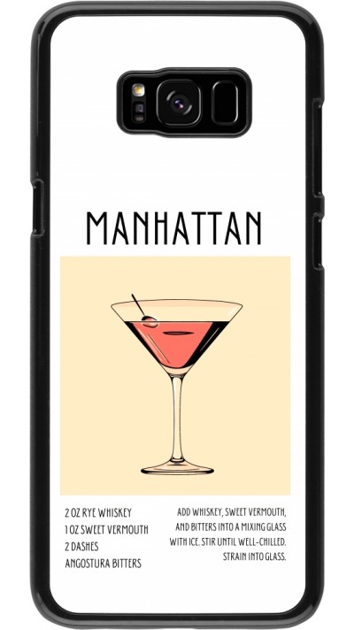 Samsung Galaxy S8+ Case Hülle - Cocktail Rezept Manhattan