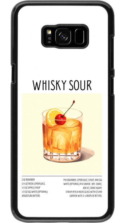 Samsung Galaxy S8+ Case Hülle - Cocktail Rezept Whisky Sour