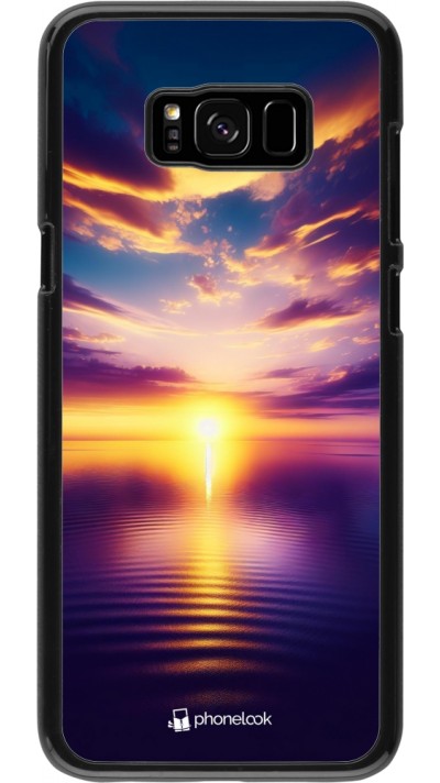 Coque Samsung Galaxy S8+ - Coucher soleil jaune violet