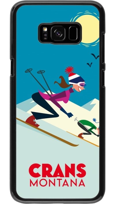 Samsung Galaxy S8+ Case Hülle - Crans-Montana Ski Downhill