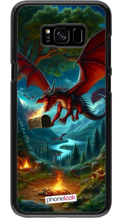 Coque Samsung Galaxy S8+ - Dragon Volant Forêt Trésor