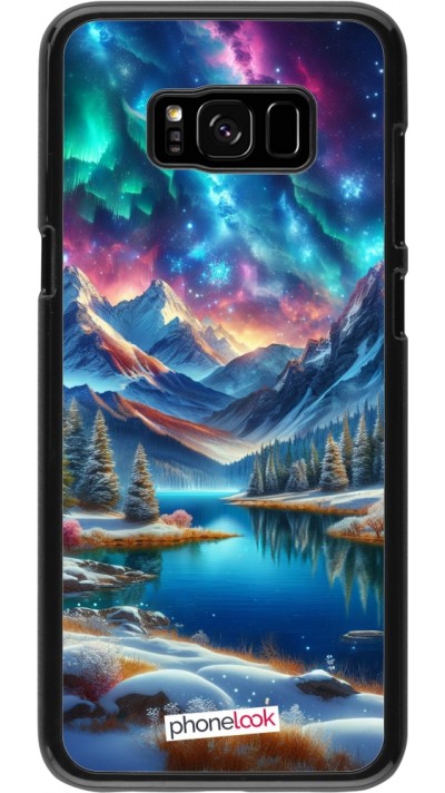 Samsung Galaxy S8+ Case Hülle - Fantasiebergsee Himmel Sterne