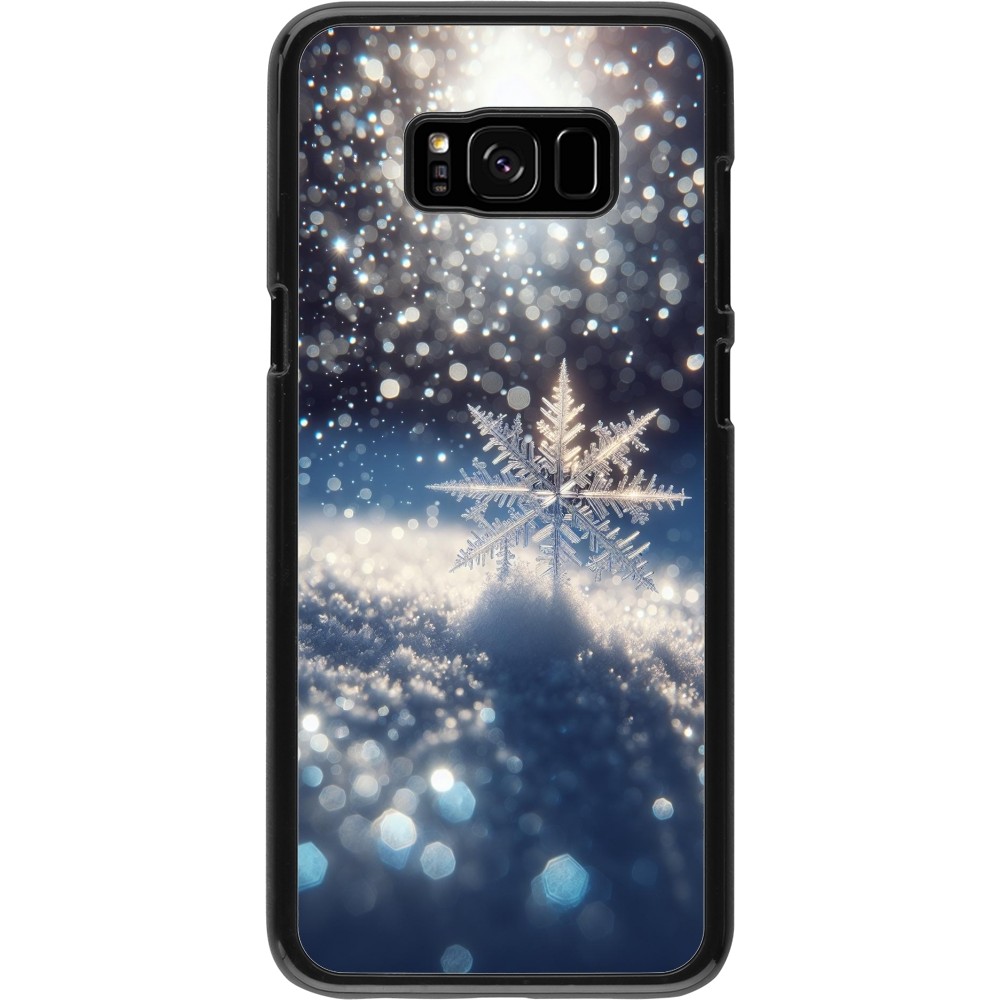 Samsung Galaxy S8+ Case Hülle - Schneeflocke Solar Glanz