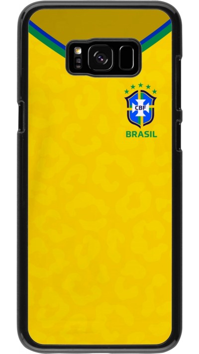 Coque Samsung Galaxy S8+ - Maillot de football Brésil 2022 personnalisable