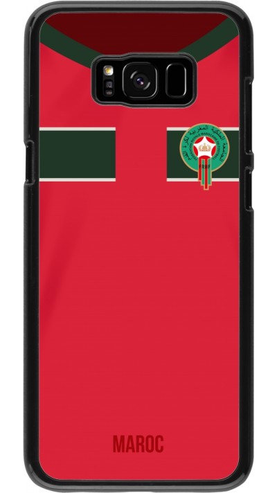 Coque Samsung Galaxy S8+ - Maillot de football Maroc 2022 personnalisable