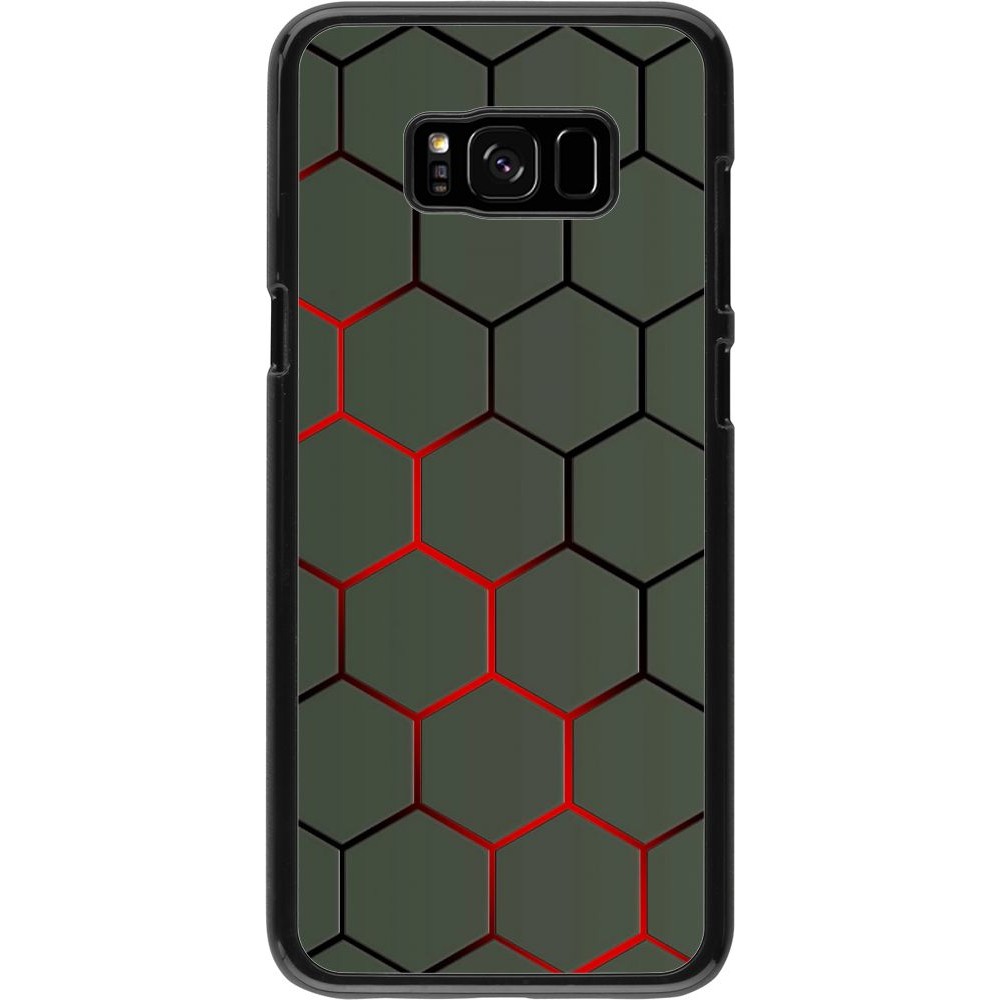 Coque Samsung Galaxy S8+ - Geometric Line red